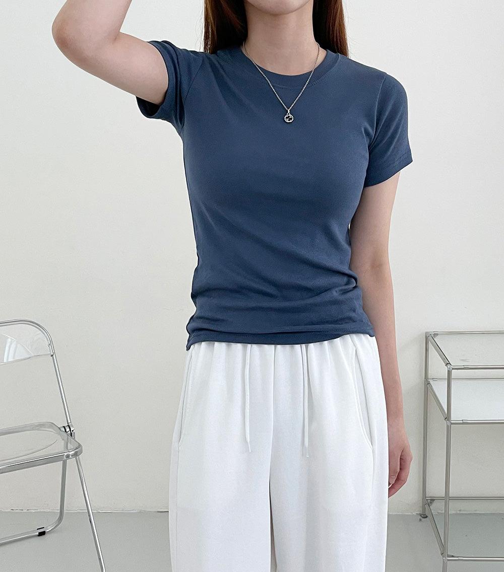 【Daily】韓製修身素色T恤<KR>(8color) - IKIMSTORE