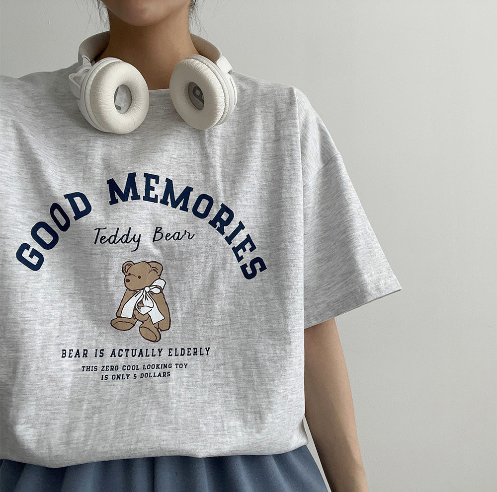 Good Memories🐻小熊短袖T恤