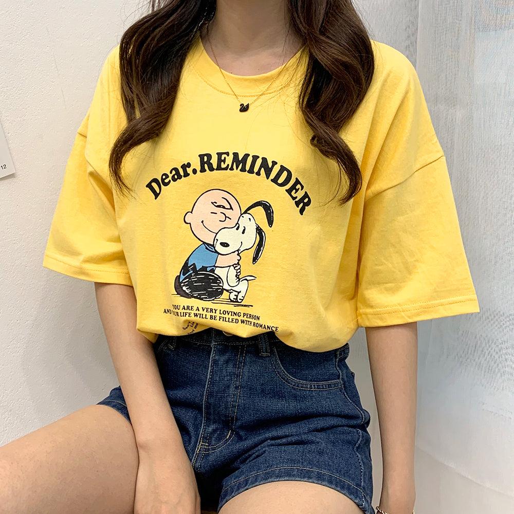 Snoopy & Friends短袖T恤 <KR> - IKIMSTORE