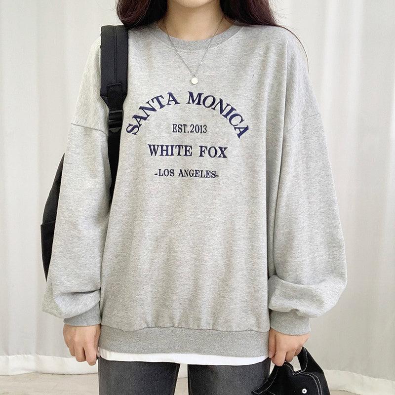 韓製Monica刺繡衛衣<KR> - IKIMSTORE