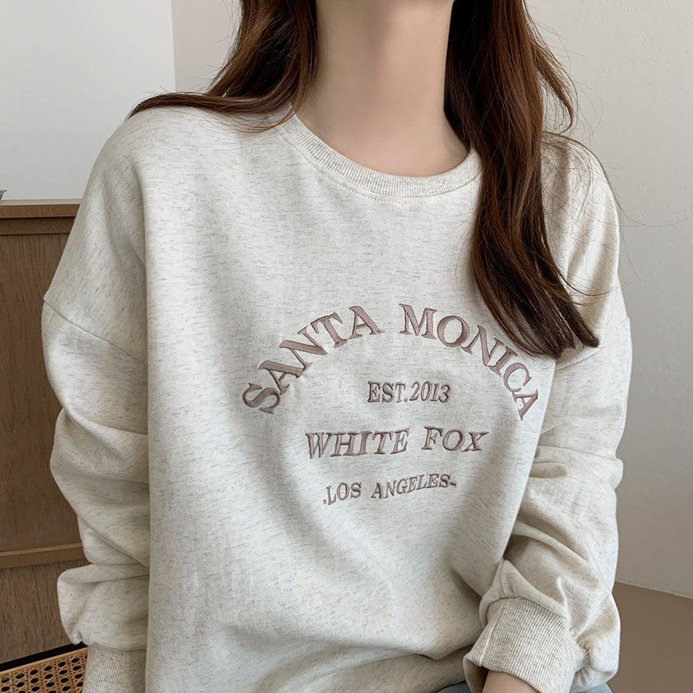 韓製Monica刺繡衛衣<KR> - IKIMSTORE