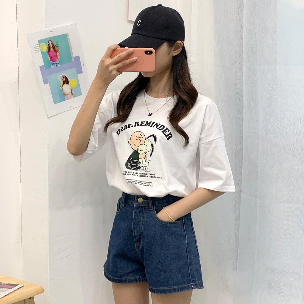 Snoopy & Friends短袖T恤 <KR> - IKIMSTORE