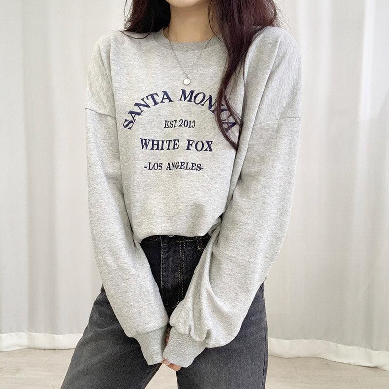 韓製Monica刺繡衛衣<KR> - IKIMSTORE
