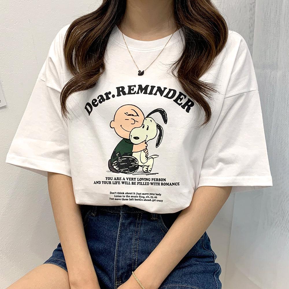 Snoopy & Friends短袖T恤 <KR> - IKIMSTORE