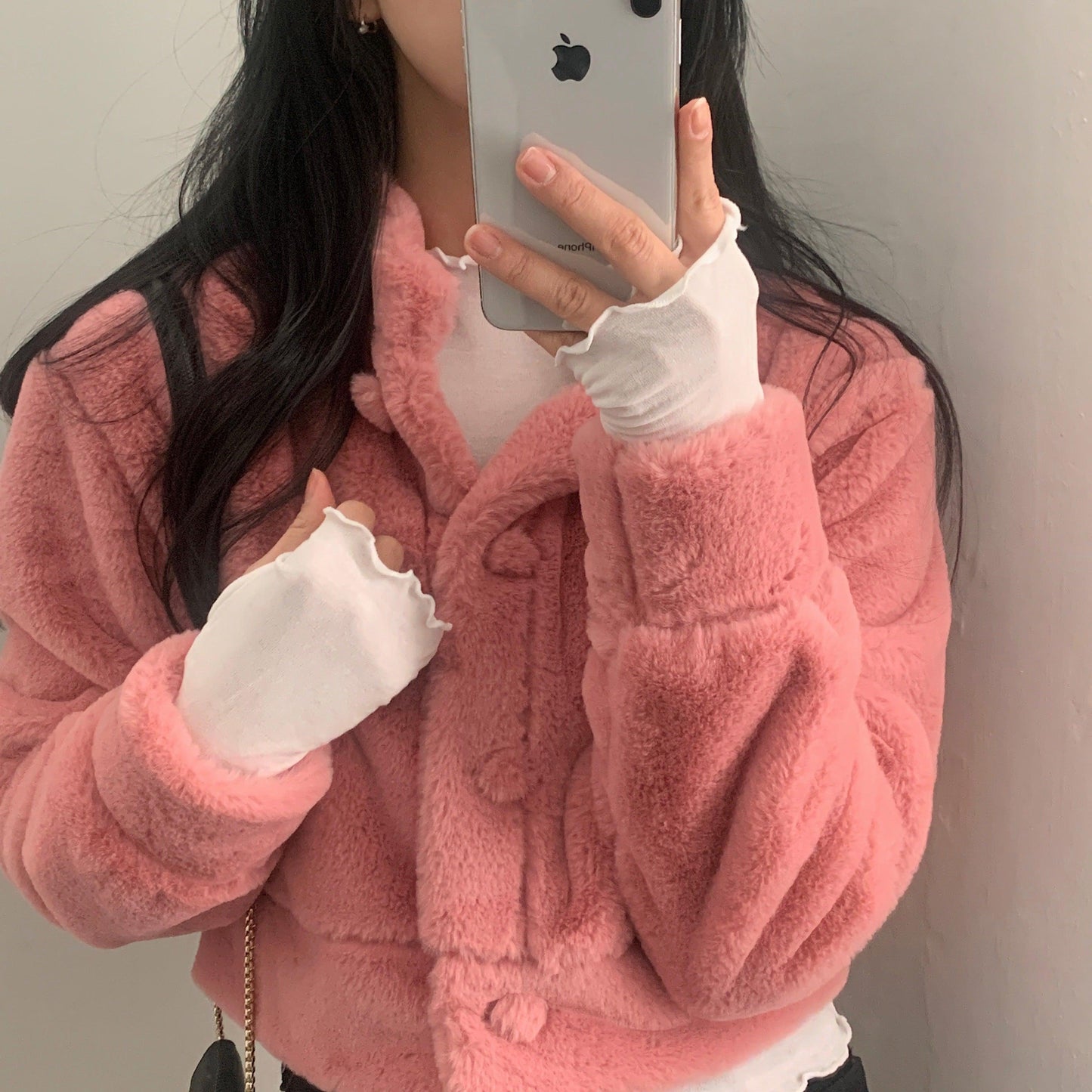 【少量現貨】韓製透膚荷葉邊半高領T恤(5color)<KR> - IKIMSTORE