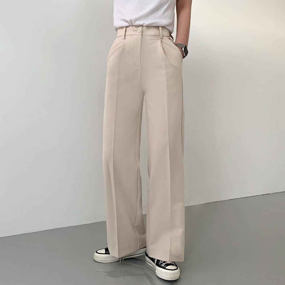 【高腰/5色】一年365日都好穿的西裝褲(S~XL) - IKIMSTORE