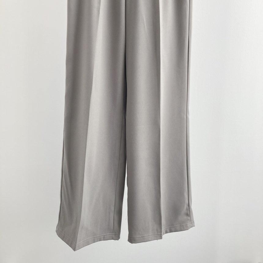 【三種長度/免燙超好穿!】韓製垂感摩登西裝闊褲<KR> (S~2XL) - IKIMSTORE