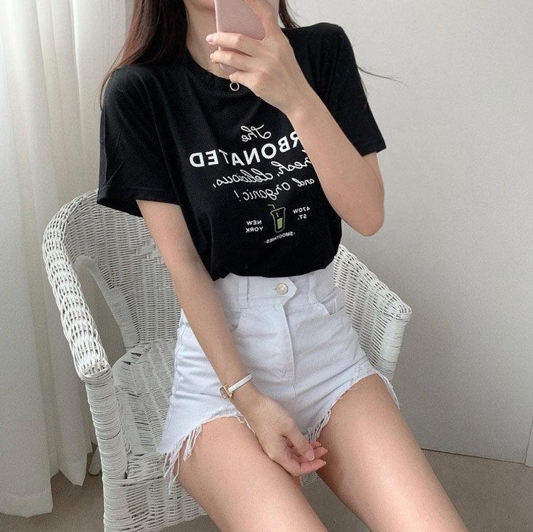 【現貨白、杏】CARBONATED🍹夏日短袖T恤<KR> - IKIMSTORE
