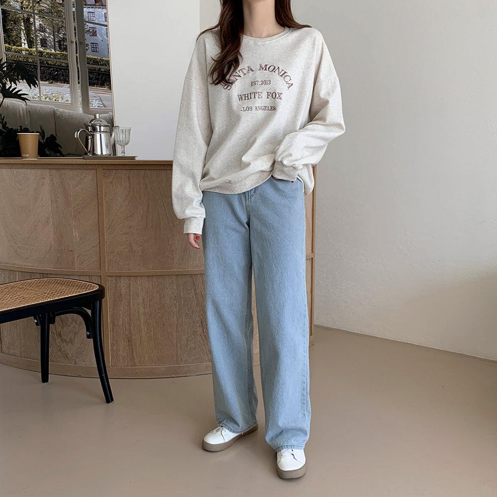 韓製Monica刺繡衛衣<KR> - IKIMSTORE
