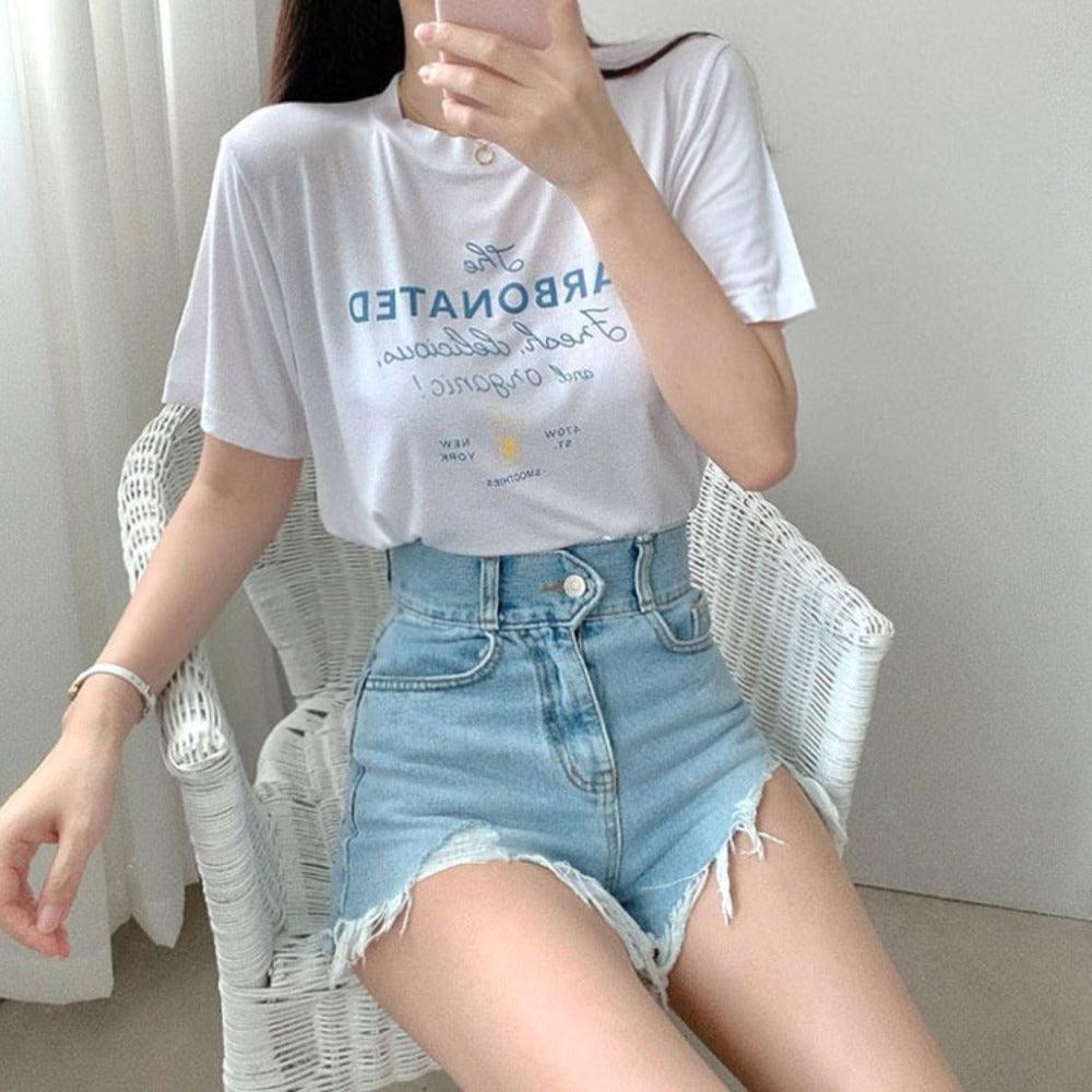 【現貨白、杏】CARBONATED🍹夏日短袖T恤<KR> - IKIMSTORE
