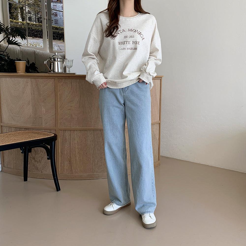 韓製Monica刺繡衛衣<KR> - IKIMSTORE