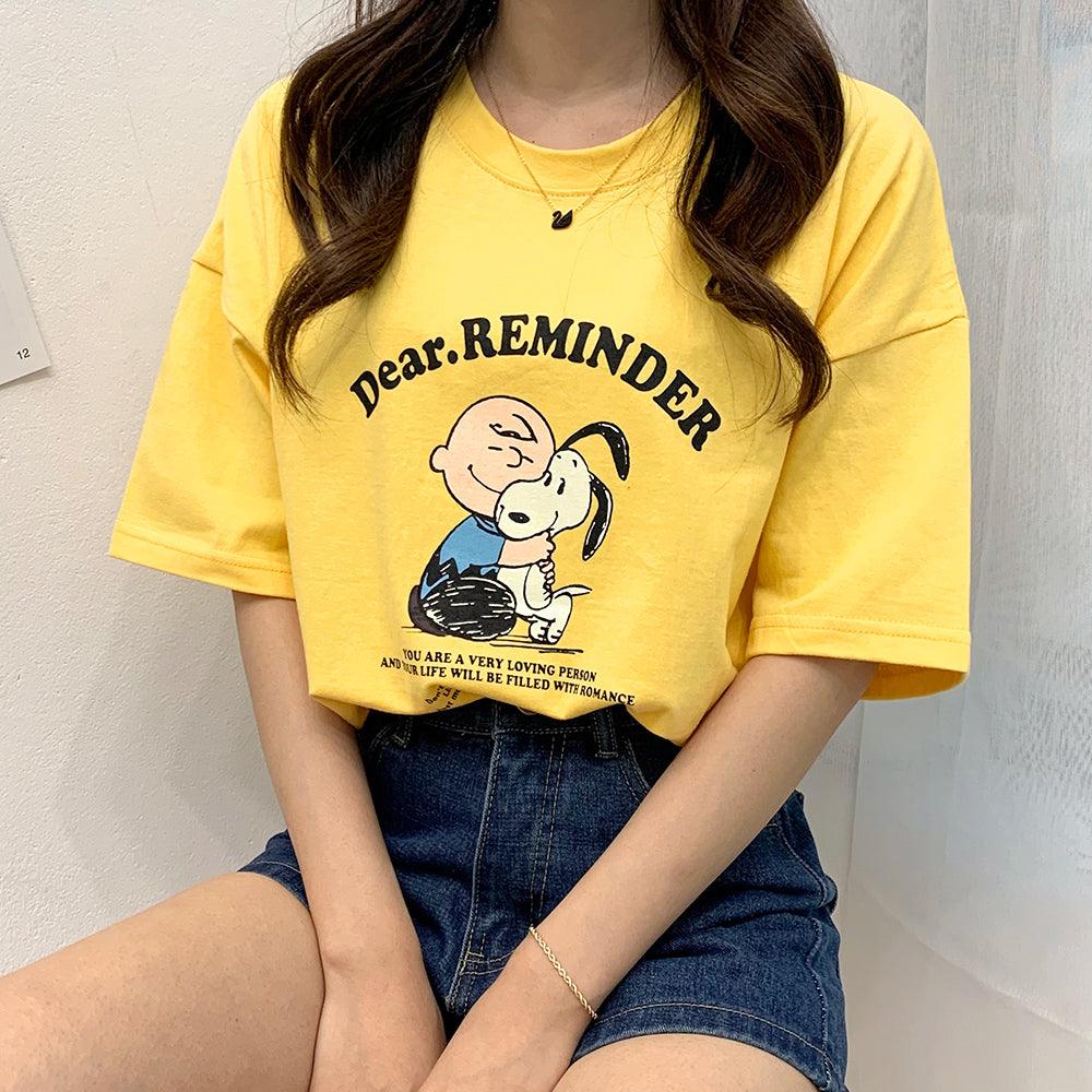 Snoopy & Friends短袖T恤 <KR> - IKIMSTORE
