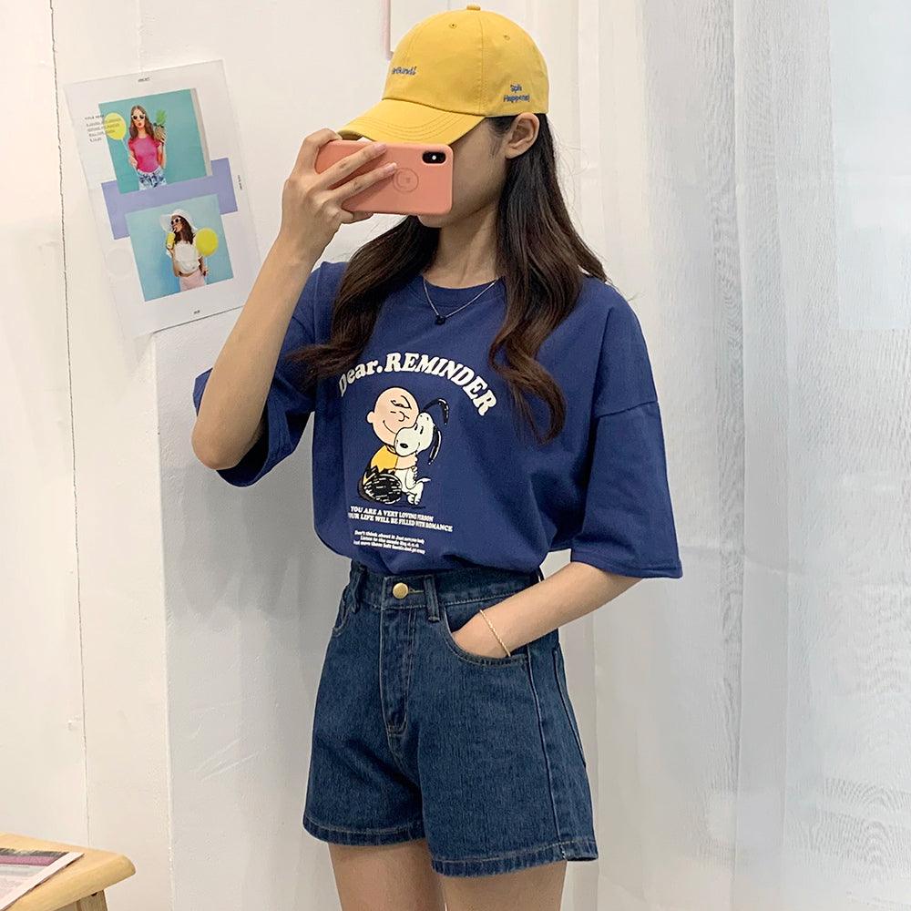 Snoopy & Friends短袖T恤 <KR> - IKIMSTORE