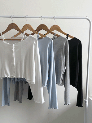 【現貨黑】韓製木耳邊背心+外套SET