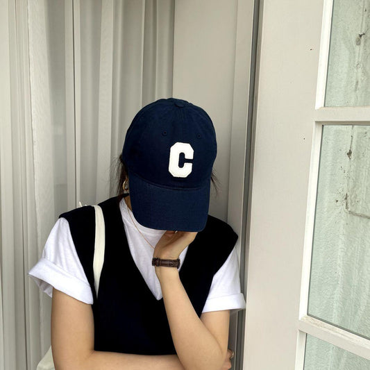 C字母貼布CAP帽<KR> - IKIMSTORE