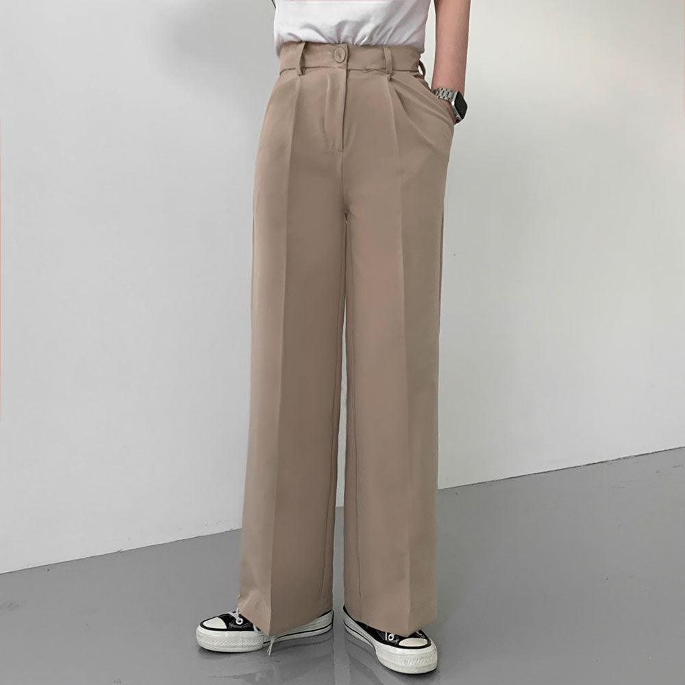 【高腰/5色】一年365日都好穿的西裝褲(S~XL) - IKIMSTORE