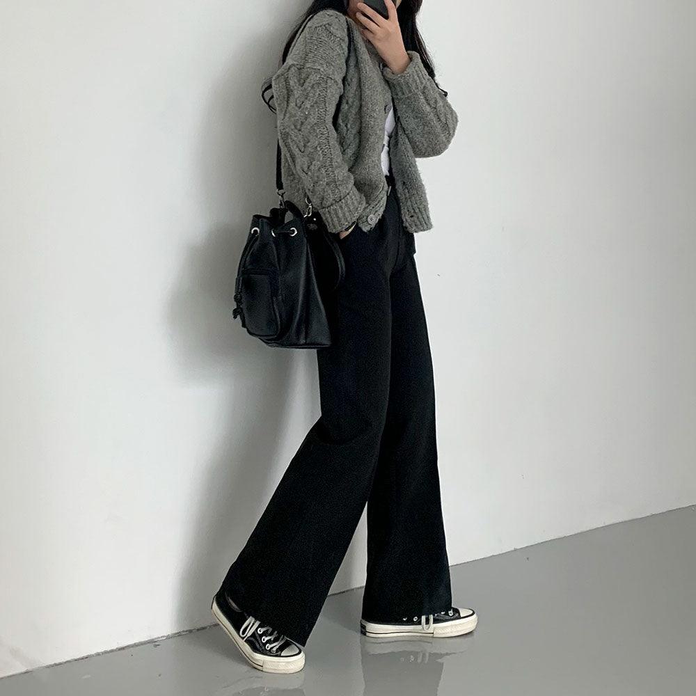 【高腰/5色】一年365日都好穿的西裝褲(S~XL) - IKIMSTORE