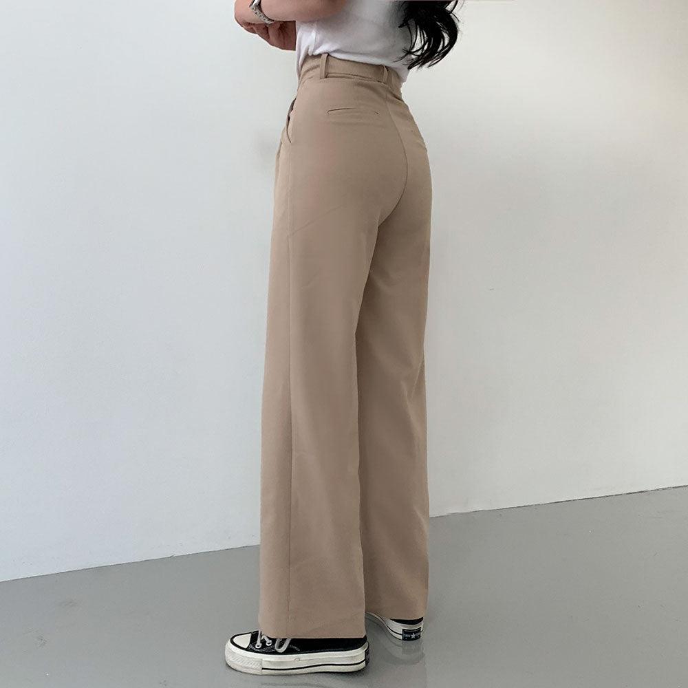 【高腰/5色】一年365日都好穿的西裝褲(S~XL) - IKIMSTORE