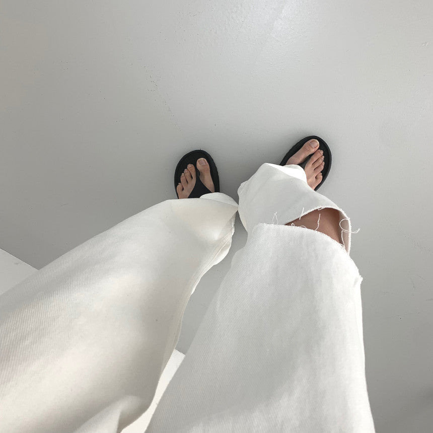 【夏季薄款】膝蓋割破牛仔褲(S-2XL)