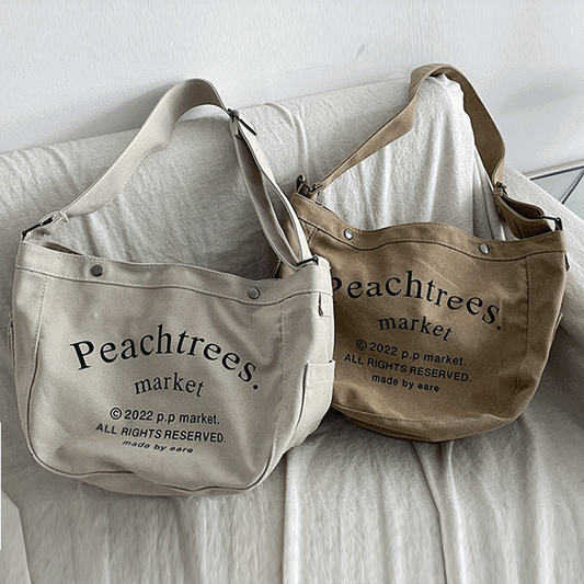 【大容量】Peachtrees帆布斜挎包