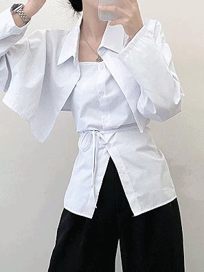 【SET】Bolero shirt+背心套裝