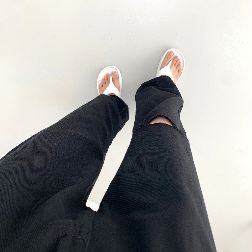 【夏季薄款】膝蓋割破牛仔褲(S-2XL)