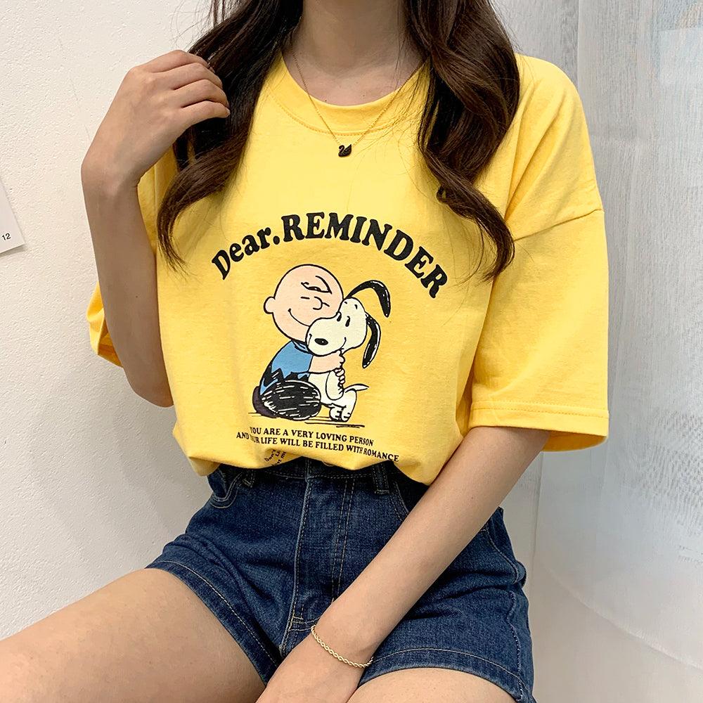 Snoopy & Friends短袖T恤 <KR> - IKIMSTORE