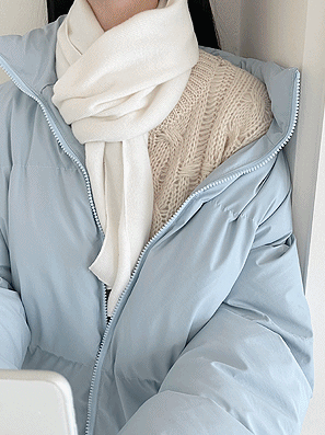 【現貨beige】暖乎乎♨️韓製冬季保暖素色頸巾<KR> - IKIMSTORE