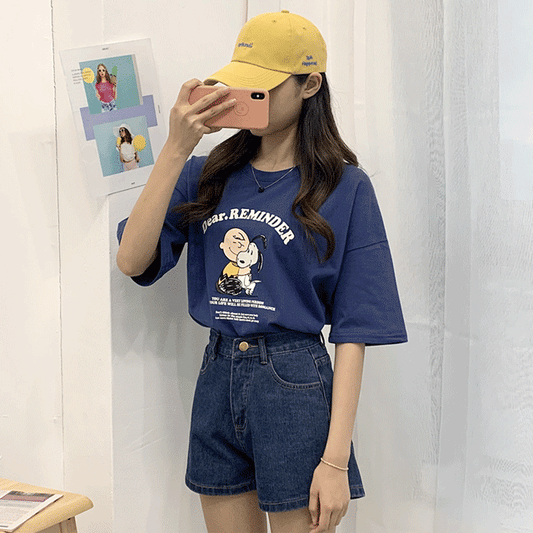 Snoopy & Friends短袖T恤 <KR> - IKIMSTORE