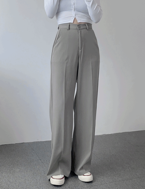 【三種長度/免燙超好穿!】韓製垂感摩登西裝闊褲<KR> (S~2XL) - IKIMSTORE