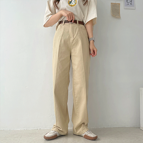 韓製高腰休閒牛仔寬褲<KR>(S-L/3color) - IKIMSTORE