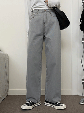 【皇牌牛褲✨】靚!Loose Fit韓製六色牛仔闊腳褲<KR> (S-L) - IKIMSTORE