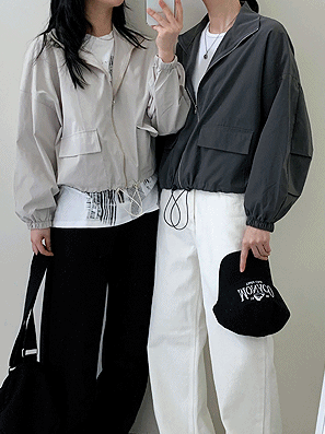 【現貨杏灰黑】Daily工裝口袋風衣外套 - IKIMSTORE