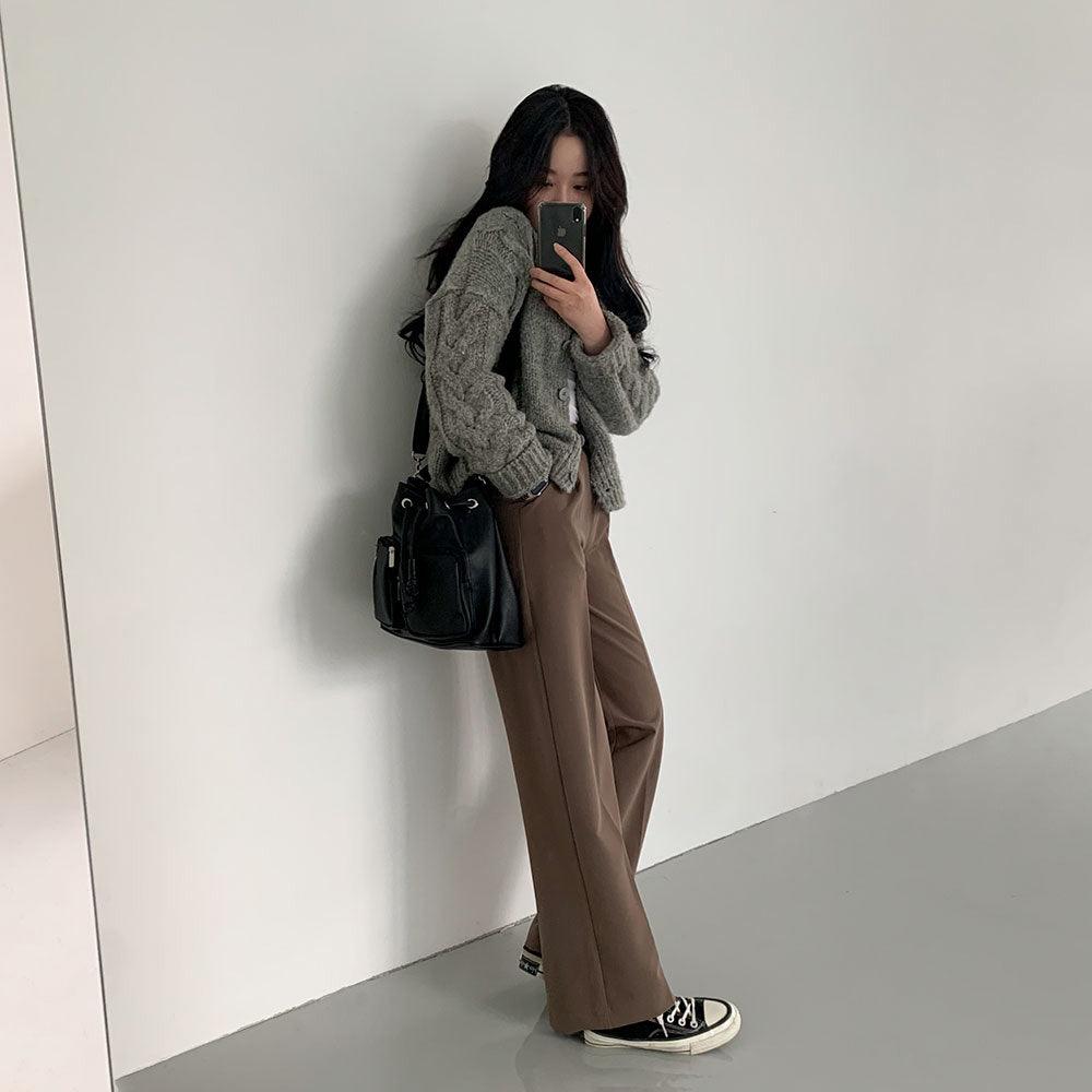 【高腰/5色】一年365日都好穿的西裝褲(S~XL) - IKIMSTORE