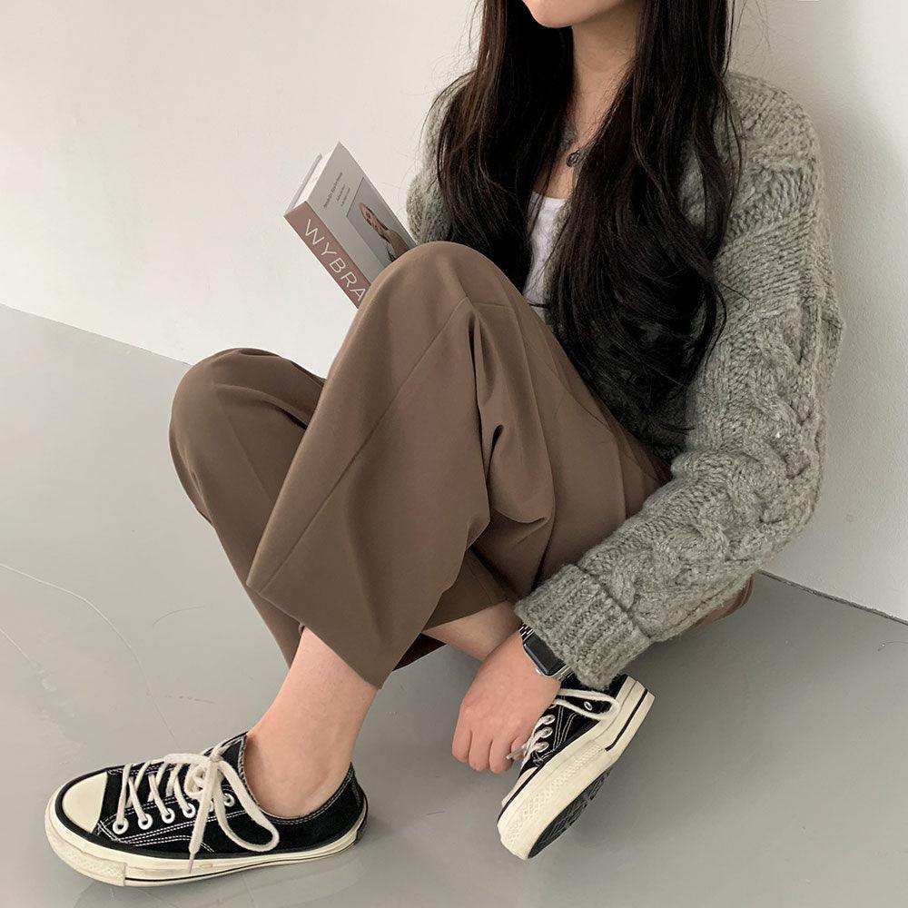 【高腰/5色】一年365日都好穿的西裝褲(S~XL) - IKIMSTORE