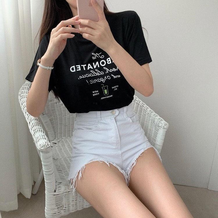 【現貨白、杏】CARBONATED🍹夏日短袖T恤<KR> - IKIMSTORE