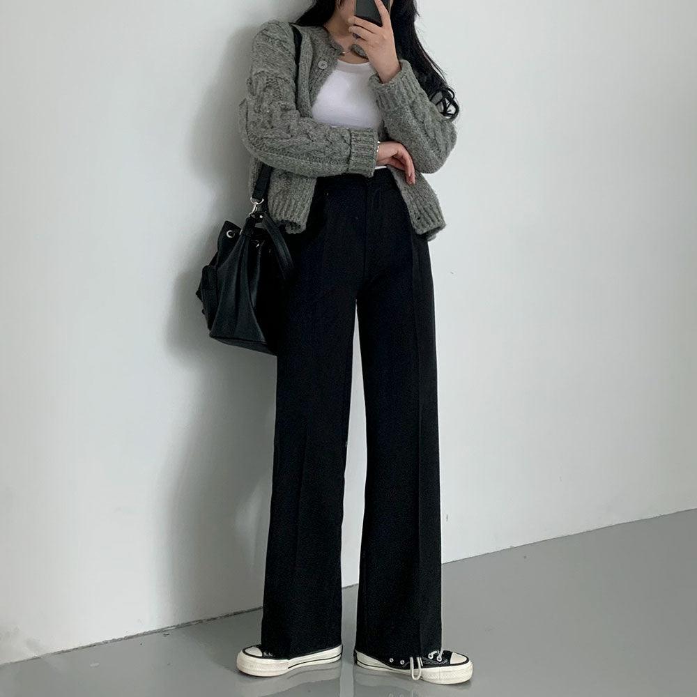 【高腰/5色】一年365日都好穿的西裝褲(S~XL) - IKIMSTORE