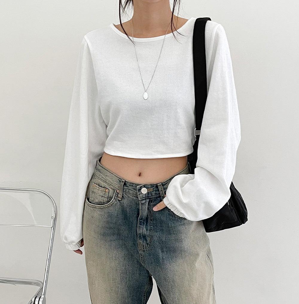 韓製露背綁帶衛衣<KR> - IKIMSTORE