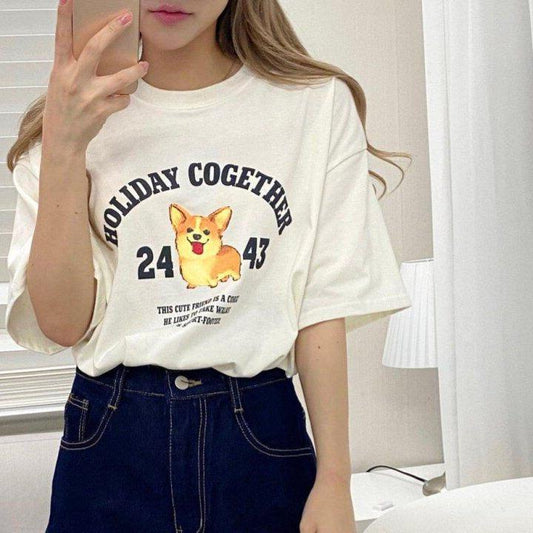 🐶柯基狗仔短袖T恤<KR> - IKIMSTORE