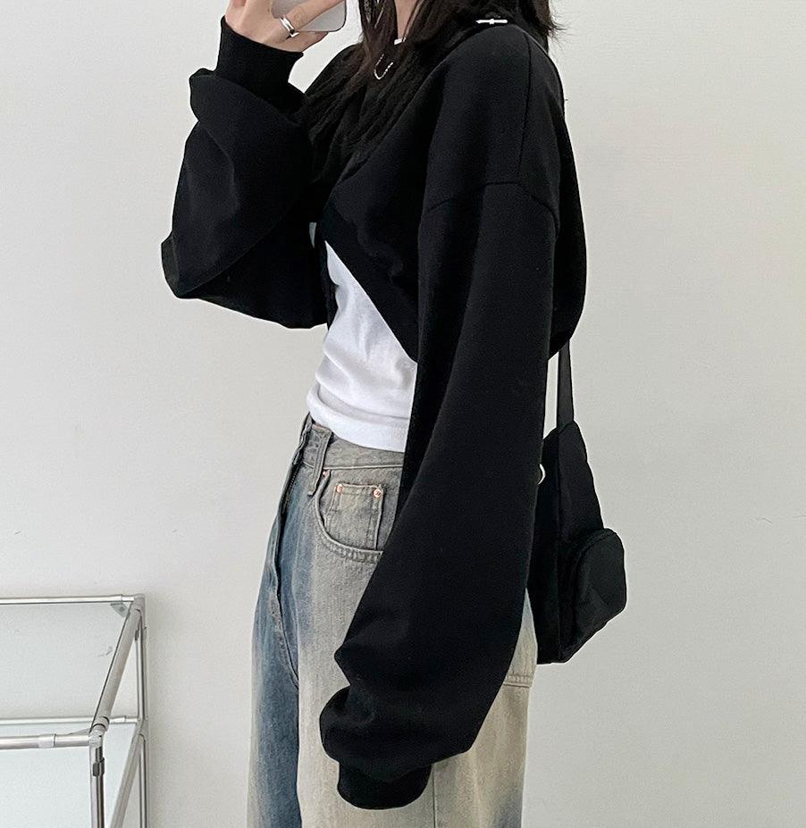 🇰🇷韓製Bolero短版衛衣<KR> - IKIMSTORE