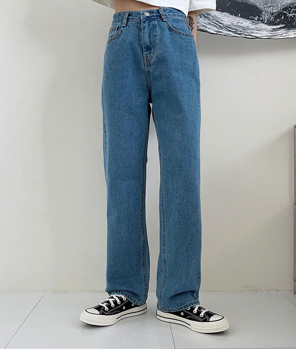 【Straight Fit!】韓製直筒六色牛仔褲<KR>(S-L) - IKIMSTORE