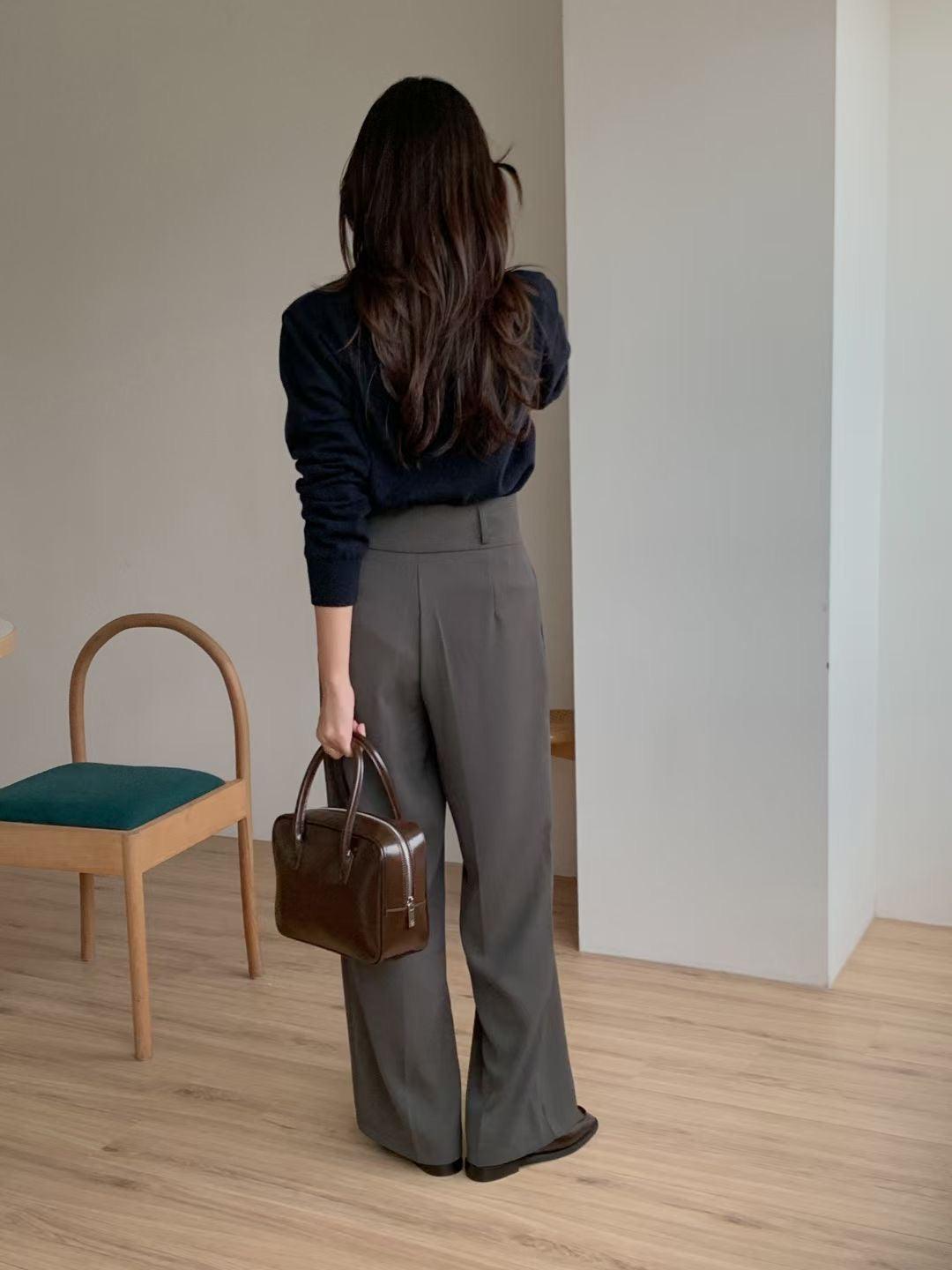🇰🇷韓製兩粒扣西裝闊褲<KR>(S-L) - IKIMSTORE