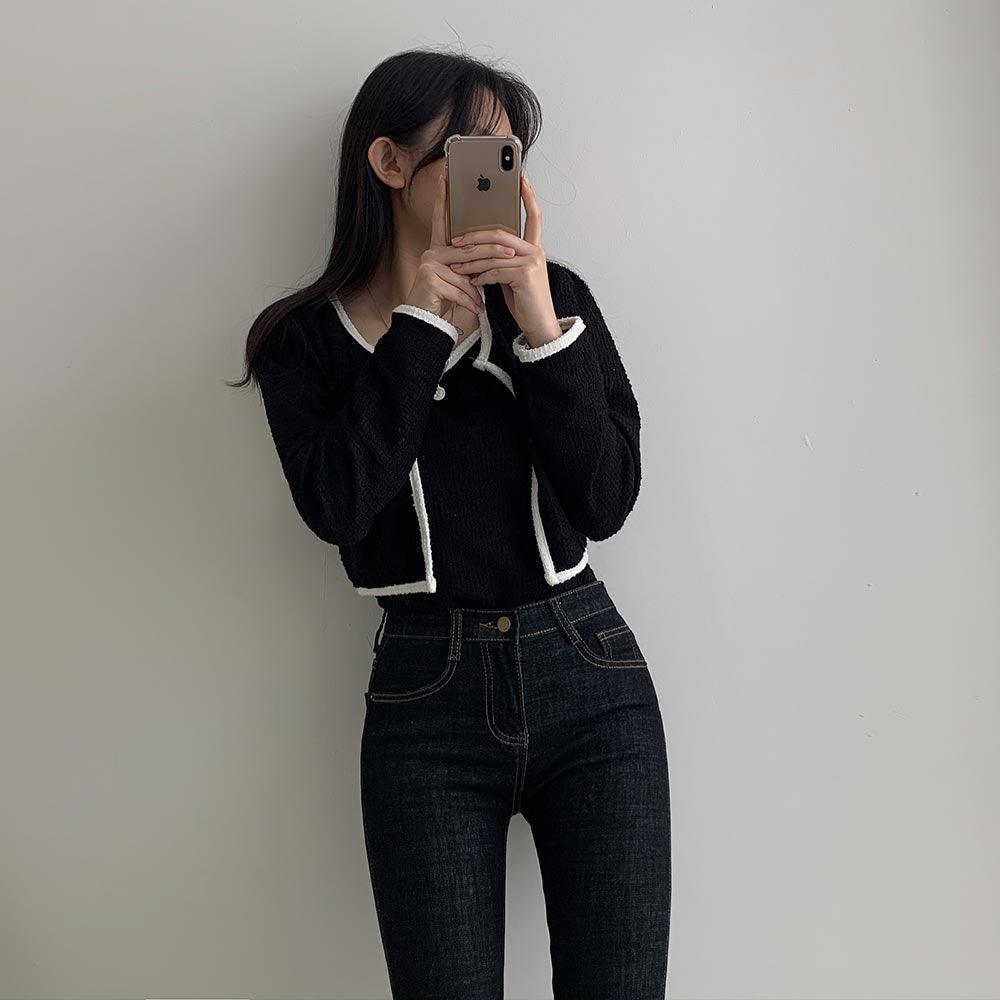 韓製高貴粗花呢背心+外套SET<KR> - IKIMSTORE
