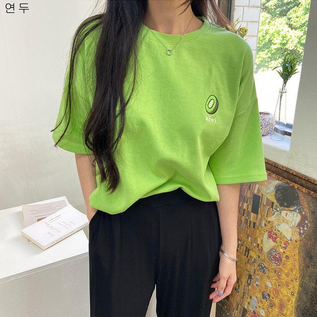 🇰🇷韓製水果刺繡短袖T恤<KR> - IKIMSTORE