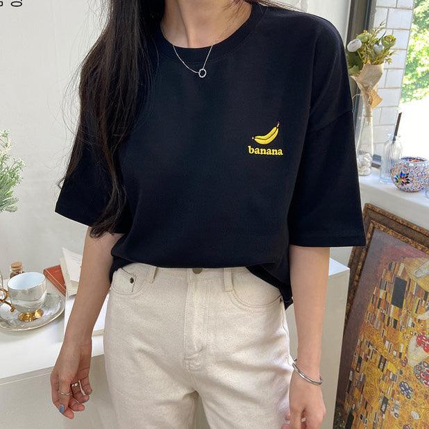🇰🇷韓製水果刺繡短袖T恤<KR> - IKIMSTORE