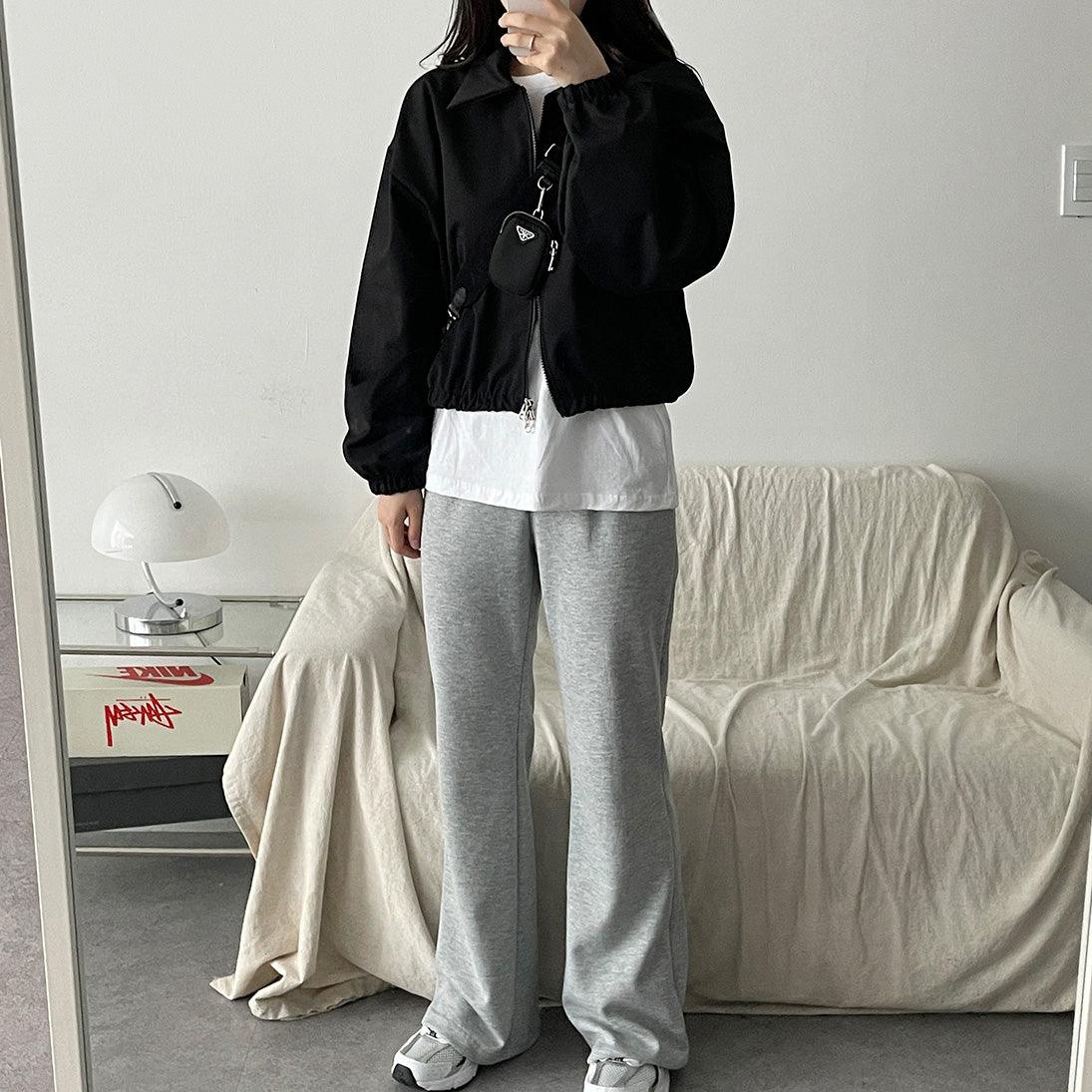 韓製雙向拉鍊翻領夾克外套<KR>(3color) - IKIMSTORE