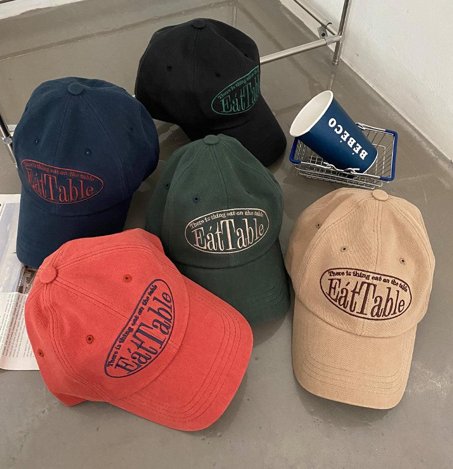 韓製EátTable刺繡棒球帽 - IKIMSTORE