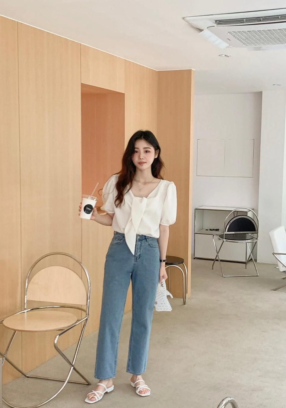 【現貨/必入單品!】韓製直筒牛仔褲<KR>(S-L) - IKIMSTORE