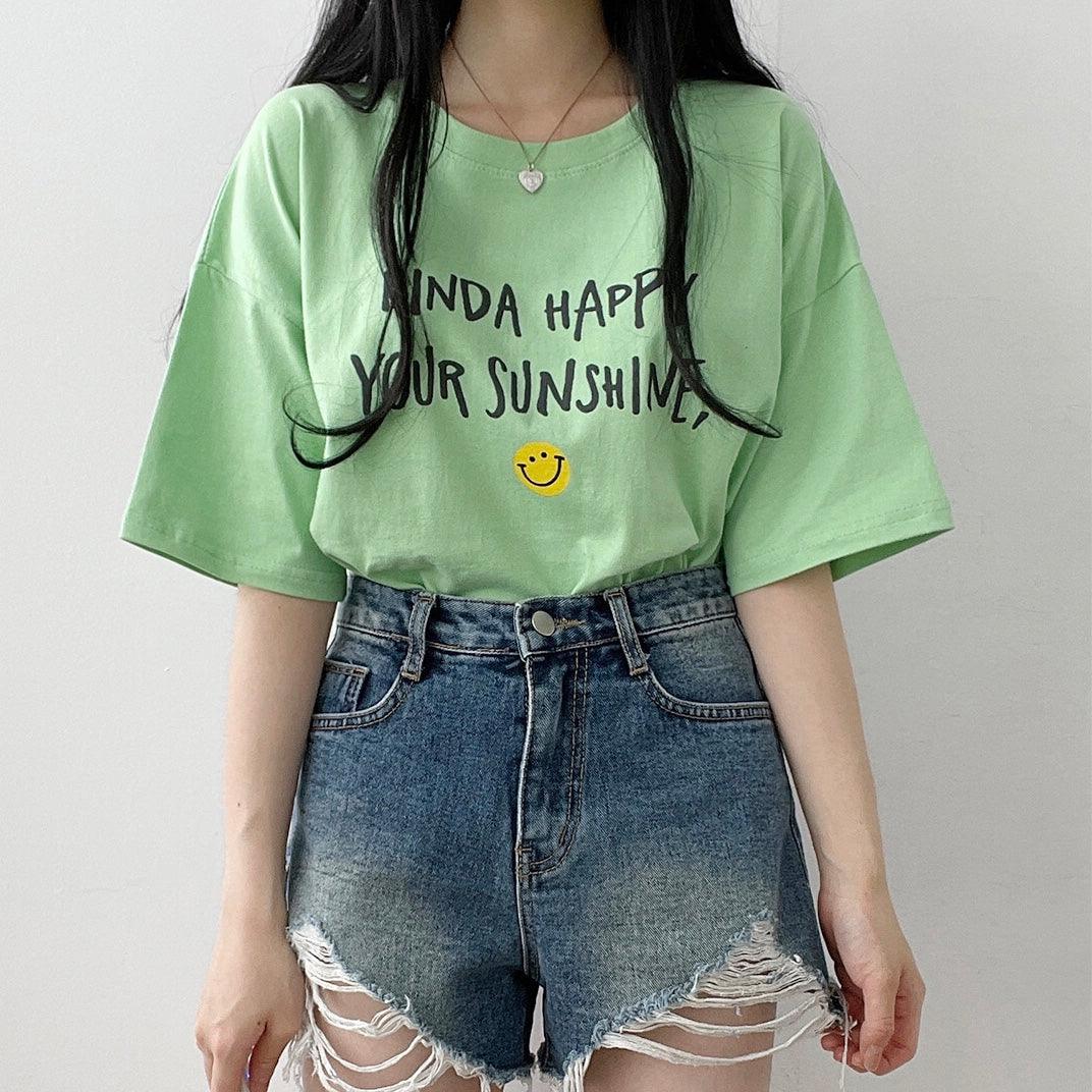 😊Smile笑臉短袖T恤<KR> - IKIMSTORE