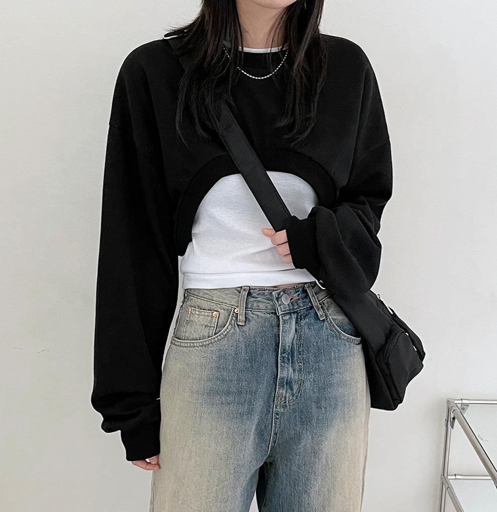 🇰🇷韓製Bolero短版衛衣<KR> - IKIMSTORE